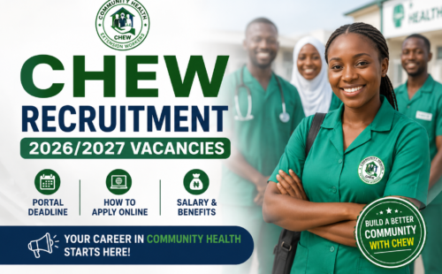 CHEW Recruitment 2026/2027: Vacancies, Application Portal and Salary