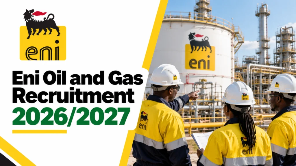 Eni Oil and Gas Recruitment 2026/2027: Open Vacancies, How to Apply