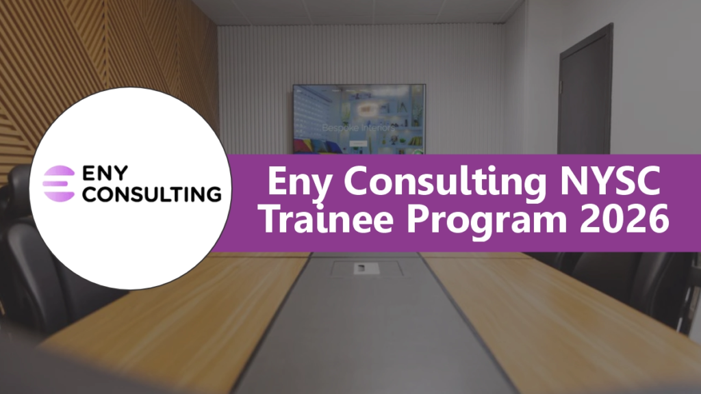 Eny Consulting NYSC Trainee Program 2026 Application is Ongoing