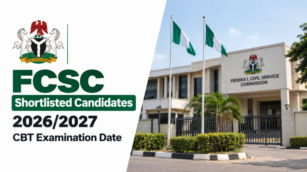 FCSC Shortlisted Candidates 2026/2027 is Out - See Exam Date