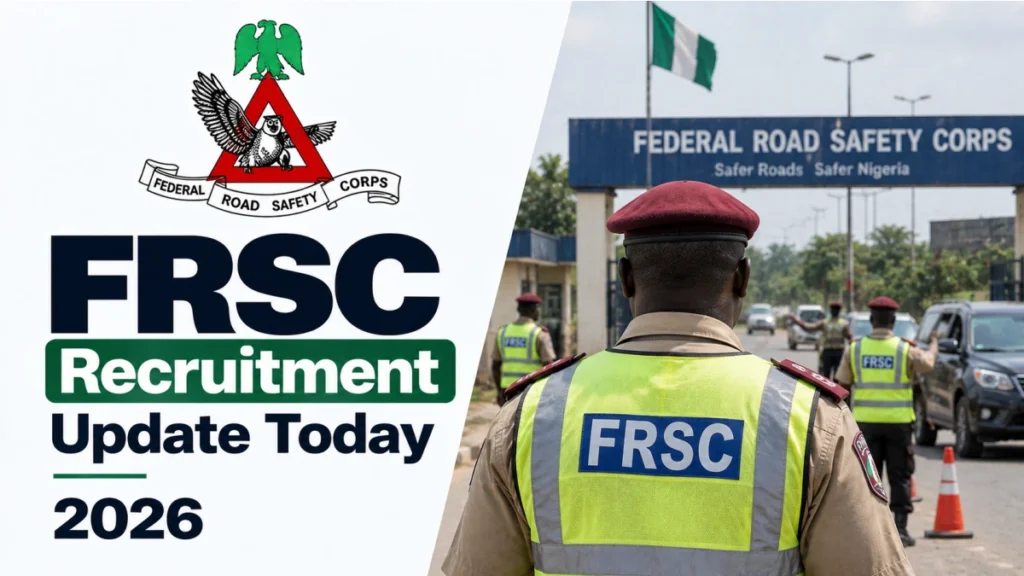 FRSC Recruitment Update Today 2026/2027: Shortlist, Screening & Training