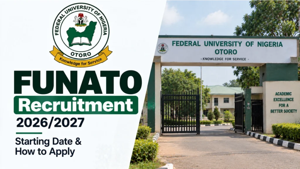 FUNATO Recruitment 2026/2027 Starting Date, Requirements, How to Apply