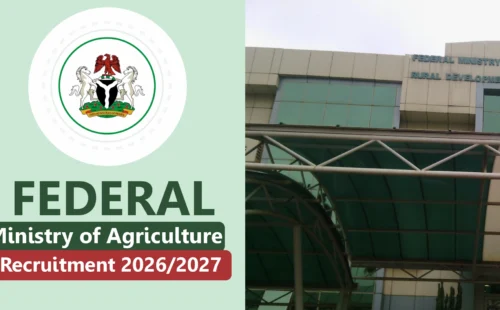 Federal Ministry of Agriculture Recruitment 2026 is Ongoing