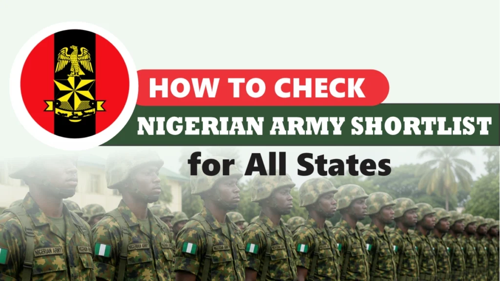 How to Check Nigerian Army Shortlist 92RRI 2026 PDF for All States