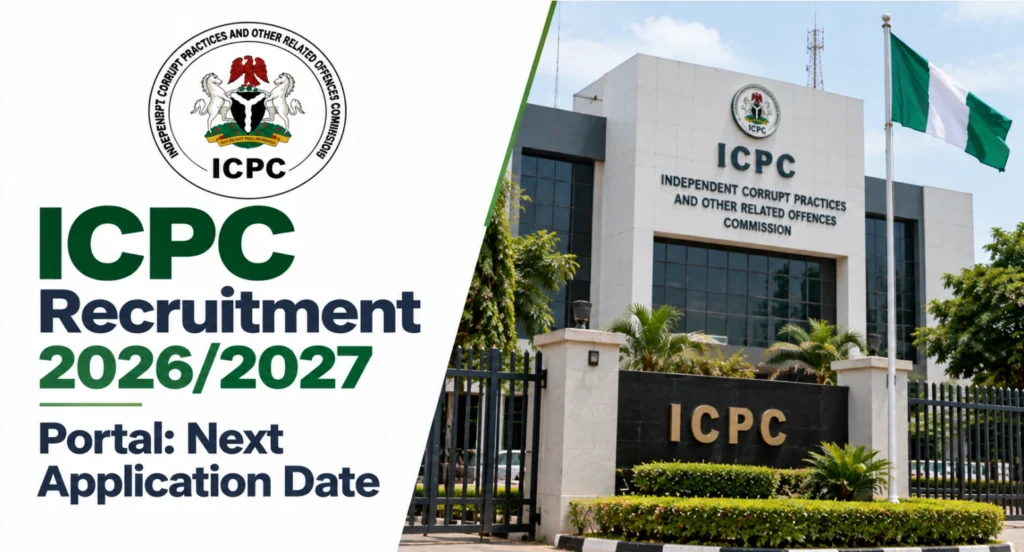 ICPC Recruitment 2026/2027 Portal: When is Next Application Date