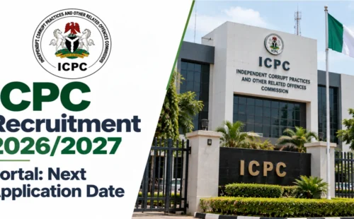 ICPC Recruitment 2026/2027 Portal: When is Next Application Date