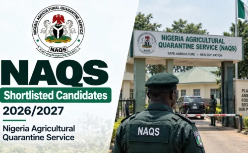 NAQS Shortlisted Candidates for 2026/2027 Recruitment Exercise