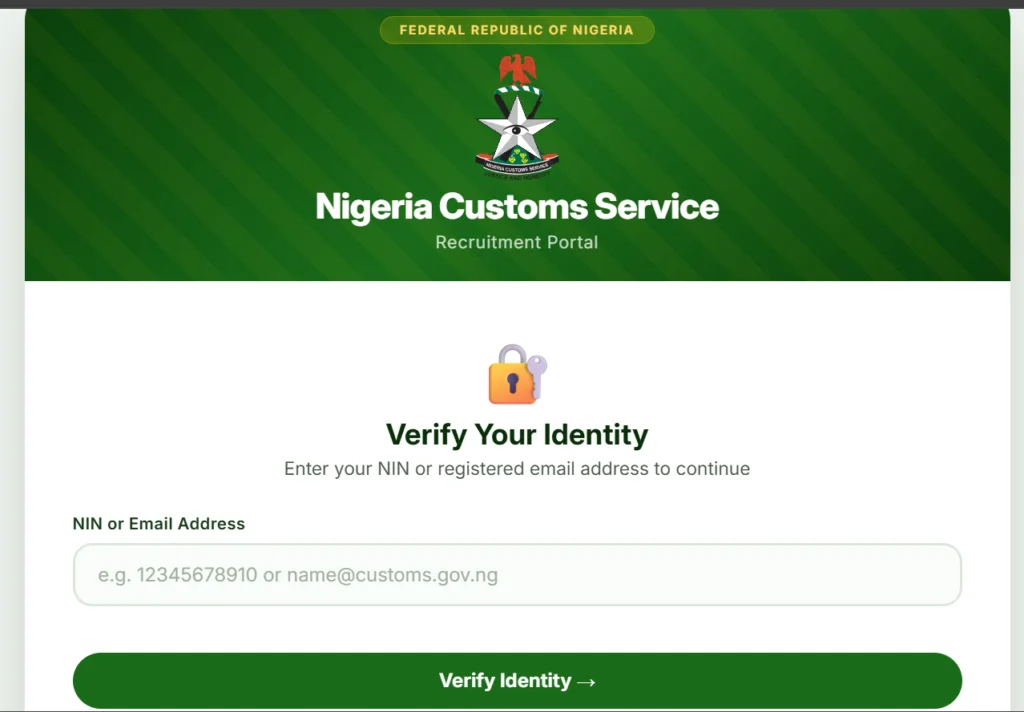 Nigeria Customs Service Shortlisted Candidates 2026 Final List PDF