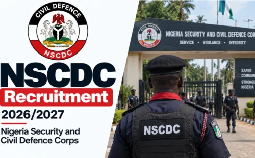 NSCDC Recruitment 2026/2027 | CDCFIB Recruitment Portal Login