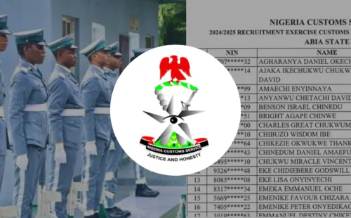 Nigeria Customs Service Shortlisted Candidates 2026 Final List PDF