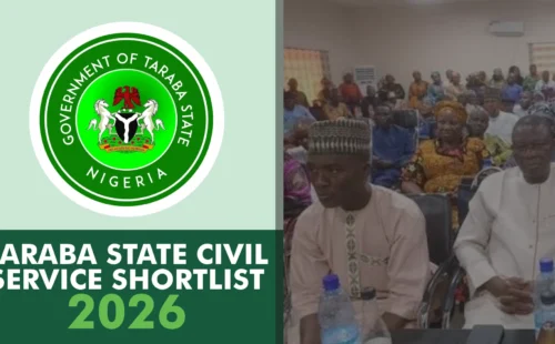 Taraba State CSC Shortlisted Candidates 2026 for 1,085 Recruitment