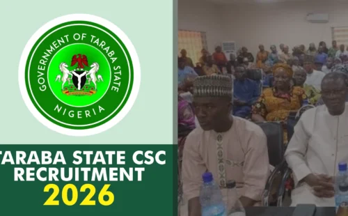 Taraba State Civil Service Commission Recruitment 2026/2027 Portal