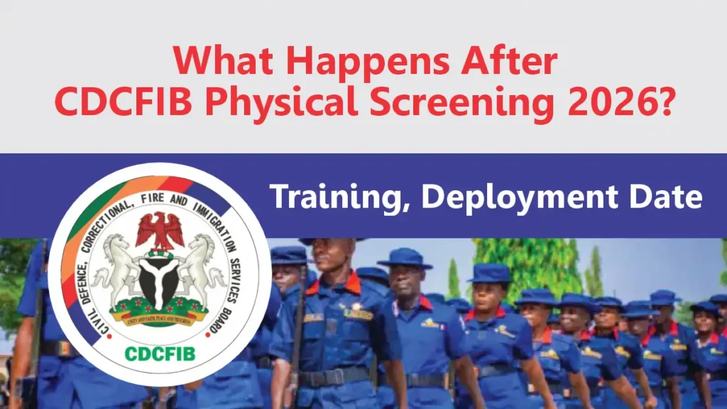 What Happens After CDCFIB Physical Screening 2026? Updates, Training Date