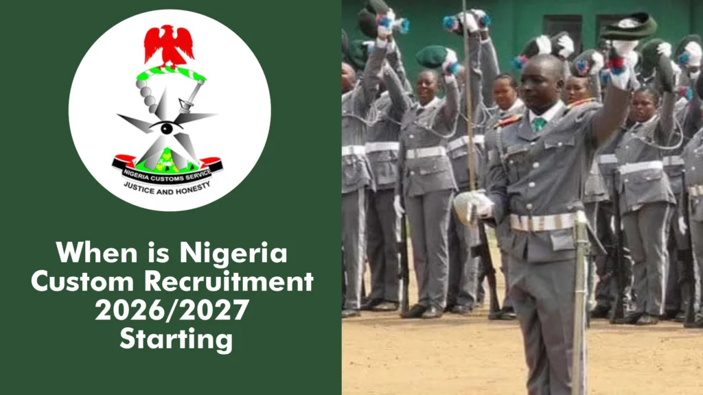 When is Customs Recruitment 2026/2027 Starting Date?