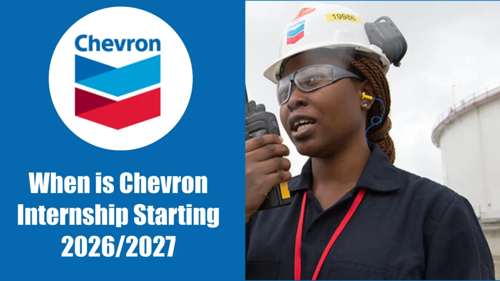 When is the Next Chevron Internship 2026 Application Starting?