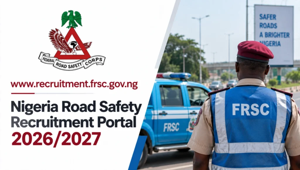 www.recruitment.frsc.gov.ng Nigeria Road Safety Recruitment Portal 2026/2027