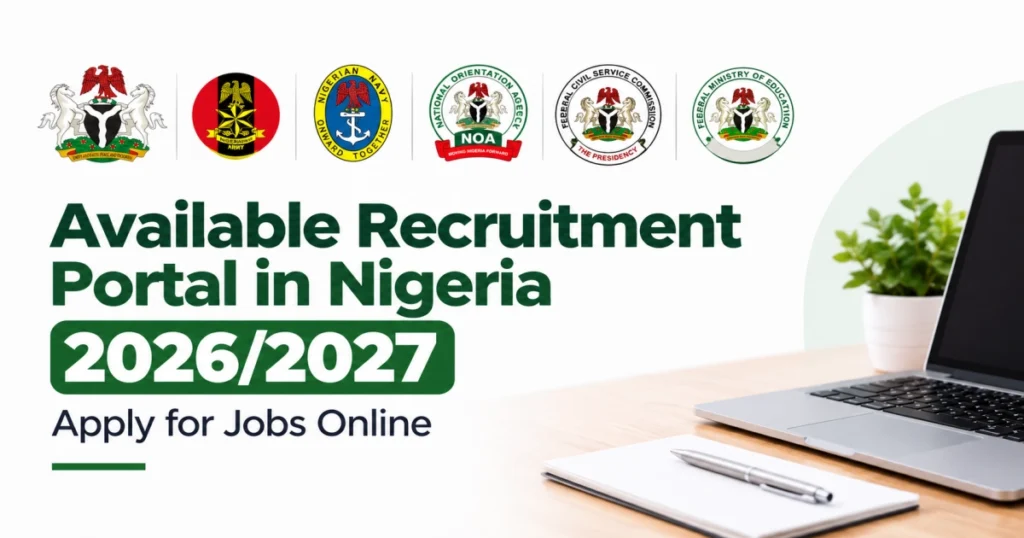 Available Recruitment Portals in Nigeria 2026/2027 - Apply for Jobs Online