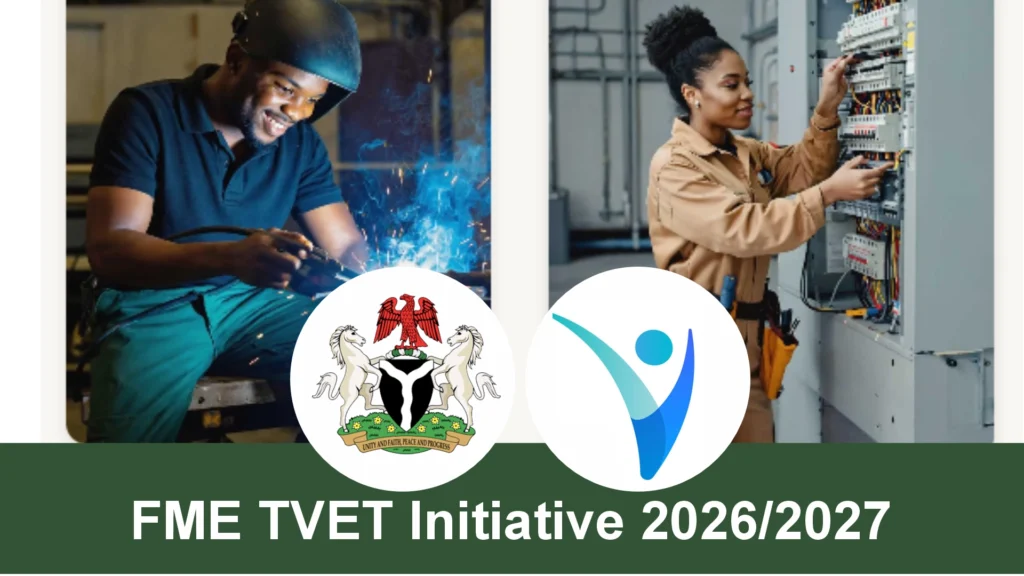 FME TVET Initiative 2026/2027 Registration Portal (₦22,500 Stipend)
