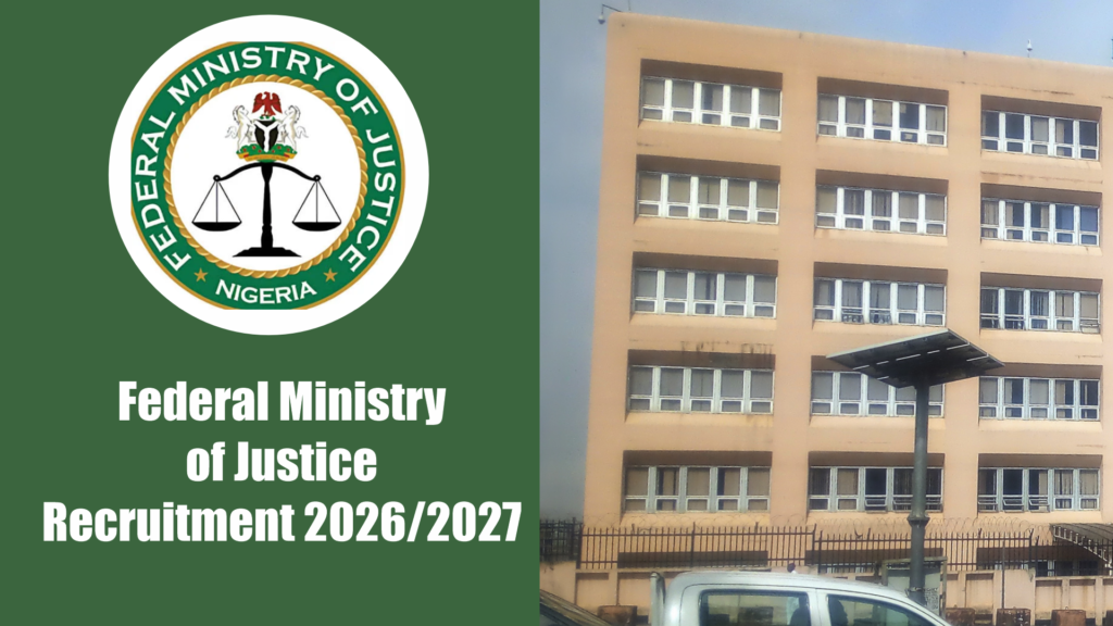 Federal Ministry of Justice Recruitment 2026/2027 Application Portal