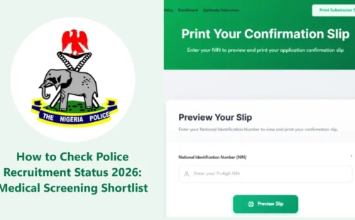 How to Check Police Recruitment Status 2026: Medical Screening Shortlist
