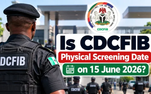 Is CDCFIB Physical Screening Date Starting on 15 June 2026?