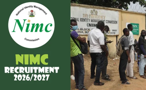 NIMC Recruitment 2026 Portal, Starting Date, Apply Online